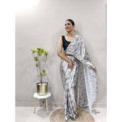 Bollywood Indian Pakistani Ethnic Party Wear Women Soft Pure Premium Imported Lycra Silk Saree/Sari