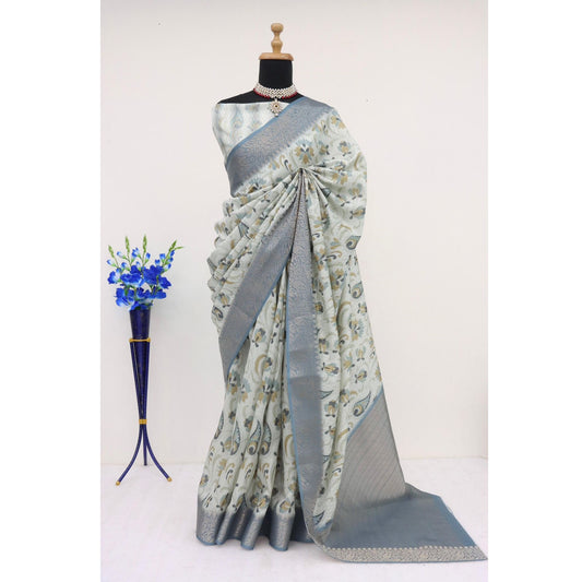 Bollywood Indian Pakistani Ethnic Party Wear Women Soft Pure Printed Self Design Semi Silk Saree/Sari