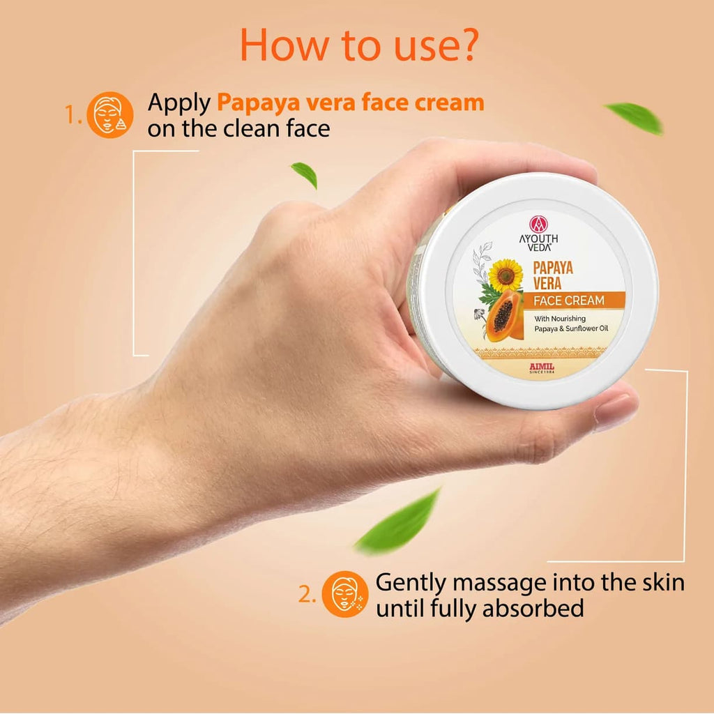 Ayouthveda Papaya Vera Face Cream – 50g