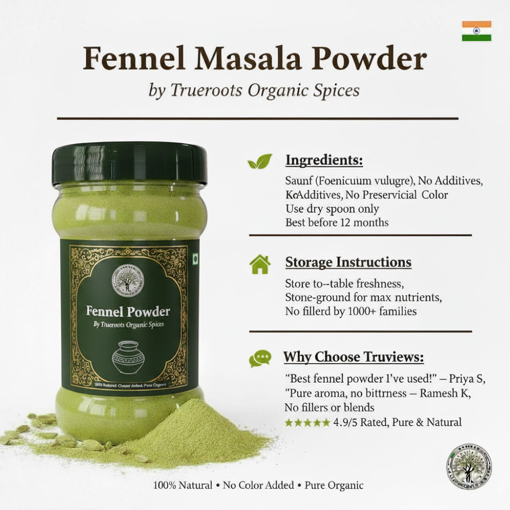 Trueroots Natural Spices Fennel Masala Powder 100g / 200g
