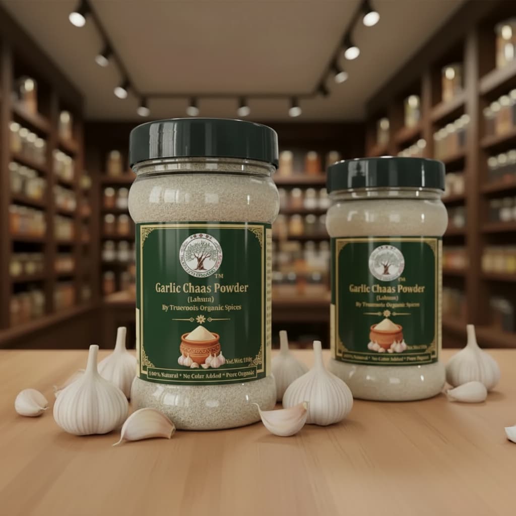 Trueroots Organic Spices Natural Spices Garlic Chaas Masala Powder | Lahsun Chaas Mix | No Additives