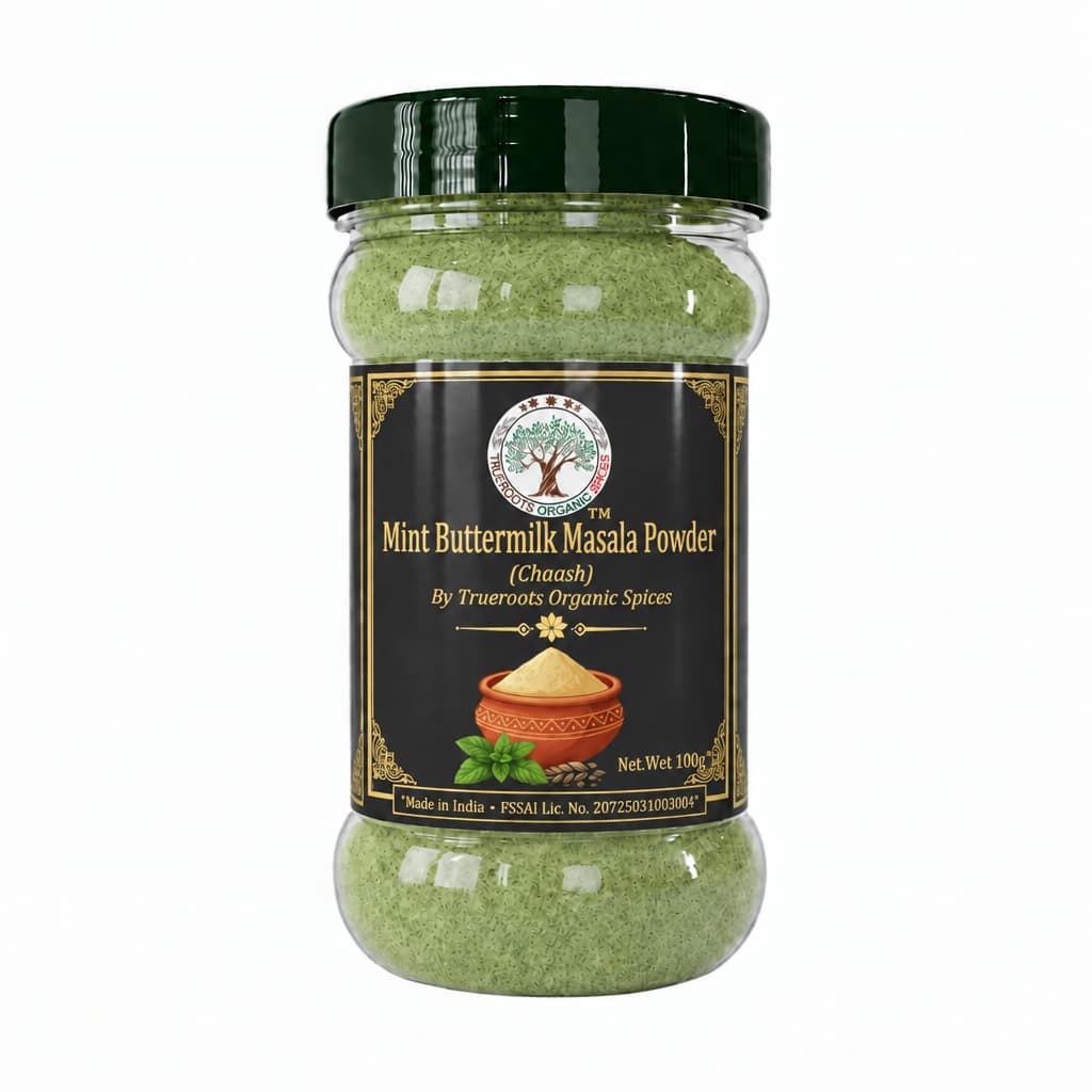 Trueroots Organic Spices Mint (Pudina) Flavoured Buttermilk Masala Mix Powder