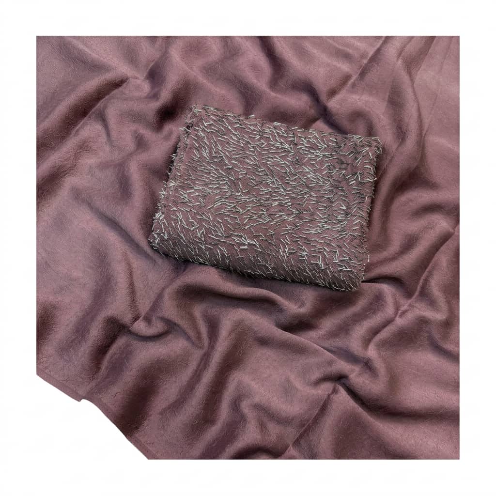 Shree Crush Latkan Rangoli Saree with Designer Blouse Fabric