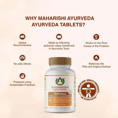 Maharishi Ayurveda Triphala For Digestive System And Promoting Detoxification Tablets