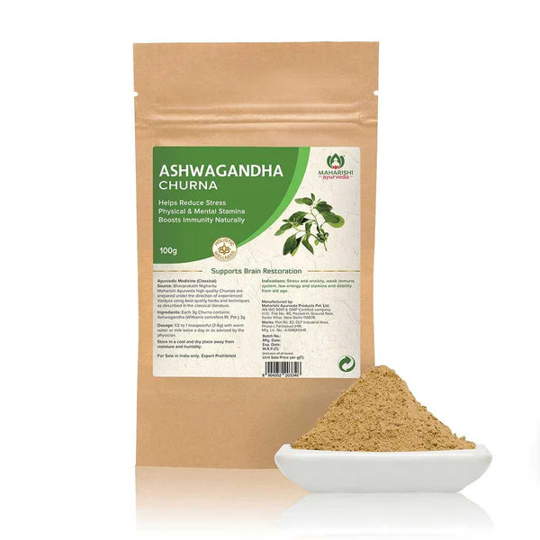 Maharishi Ayurveda Ashwagandha Churna Powder For Stress Relief 100gm