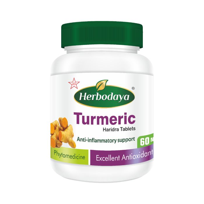 Skm Siddha Ayurveda Herbodaya Turmeric Haridra 550mg 60 Tablets