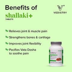 Vedistry Ayurvedic Shallaki+ Strengthens Joints & Cartilage 60 Tablets