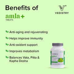 Vedistry Ayurvedic Amla+ Strengthens Overall Health 60 Tablets