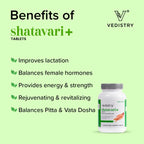 Vedistry Ayurvedic Shatavari+ Strengthens Women's Health 60 Tablets