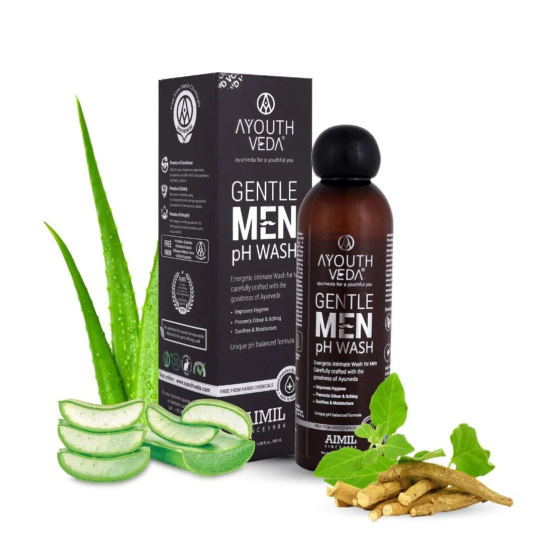 Ayouthveda Gentle Men pH-Balanced Body Wash – 180ml