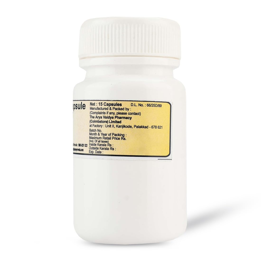 AVP Sankha Bhasmam Ayurvedic Capsules – 15 Capsules