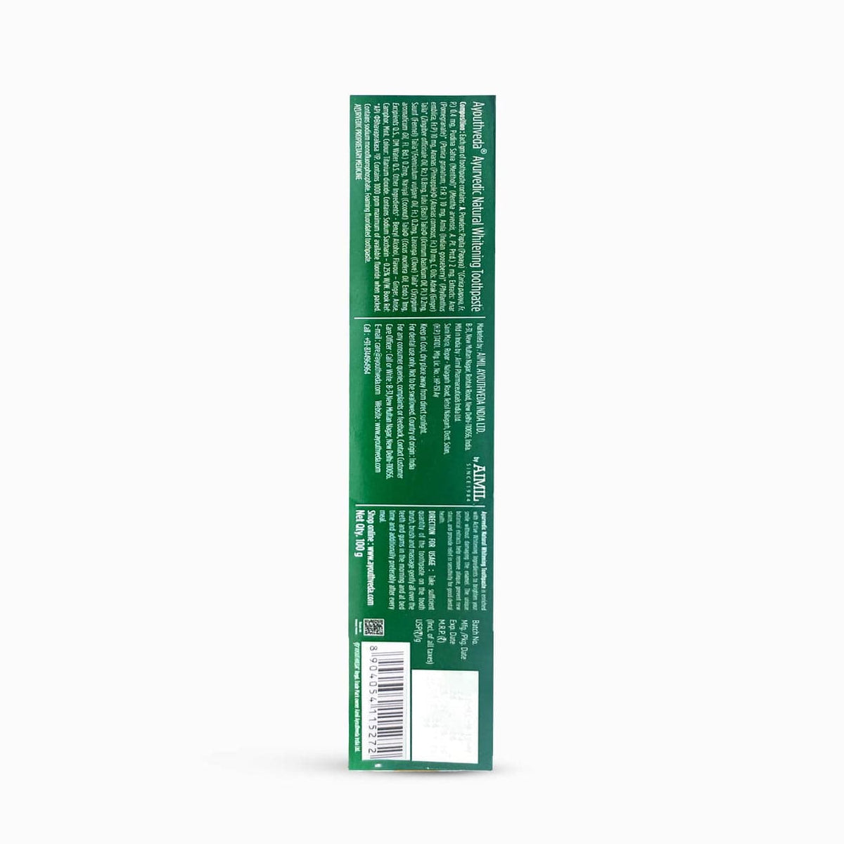 Ayouthveda Ayurvedic Toothpaste (Natural / Charcoal White / Total Care / Mint Gel)