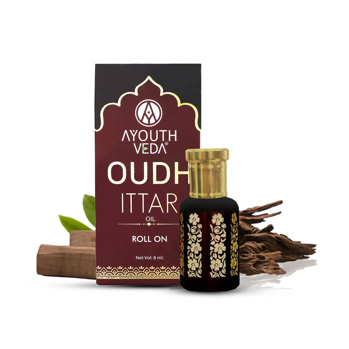 Ayouthveda Oudh Ittar Ayurvedic Roll-On Oil – 8ml