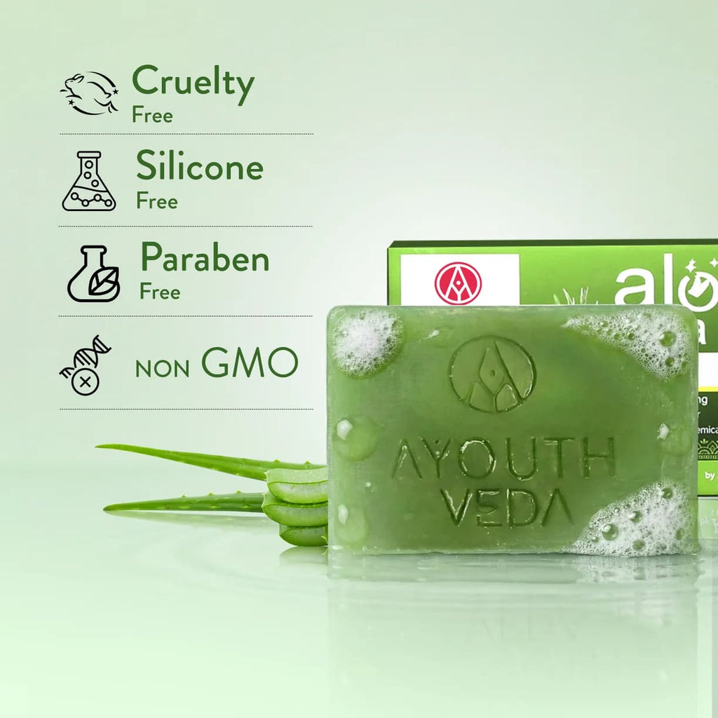 Ayouthveda Aloe Vera Ayurvedic Bathing Soap – 100g