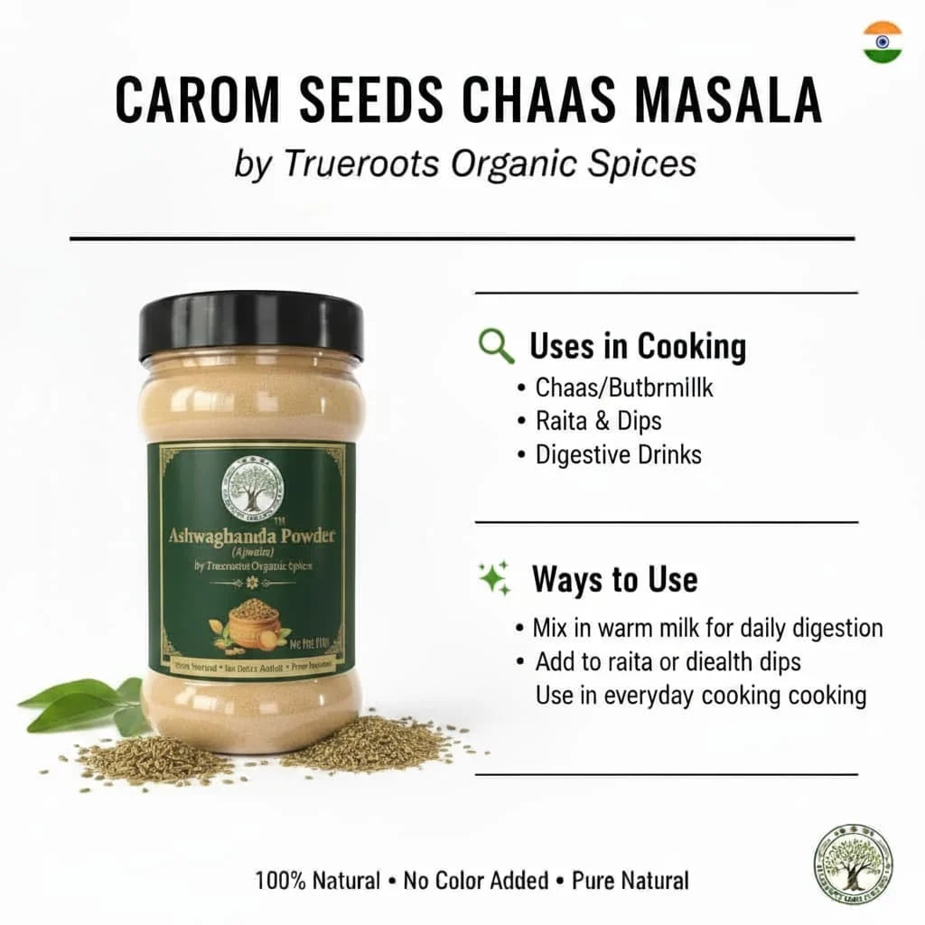 Trueroots Organic Spices Carom Seeds (Ajwain) Buttermilk Masala Powder | Ajwain Chaas Mix