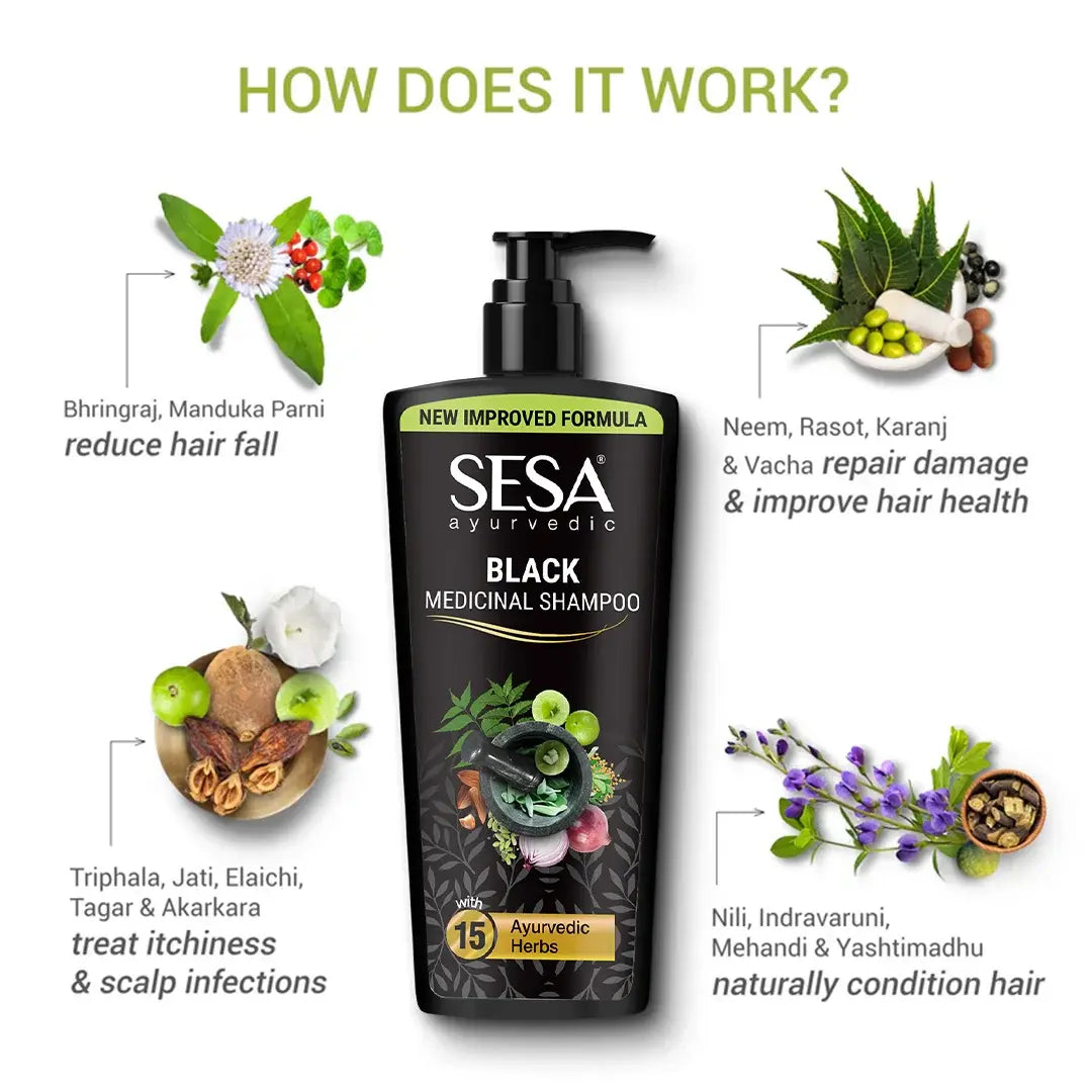 Sesa Care Ayurvedic Medicinal Anti-Hair Fall Shampoo 500ml