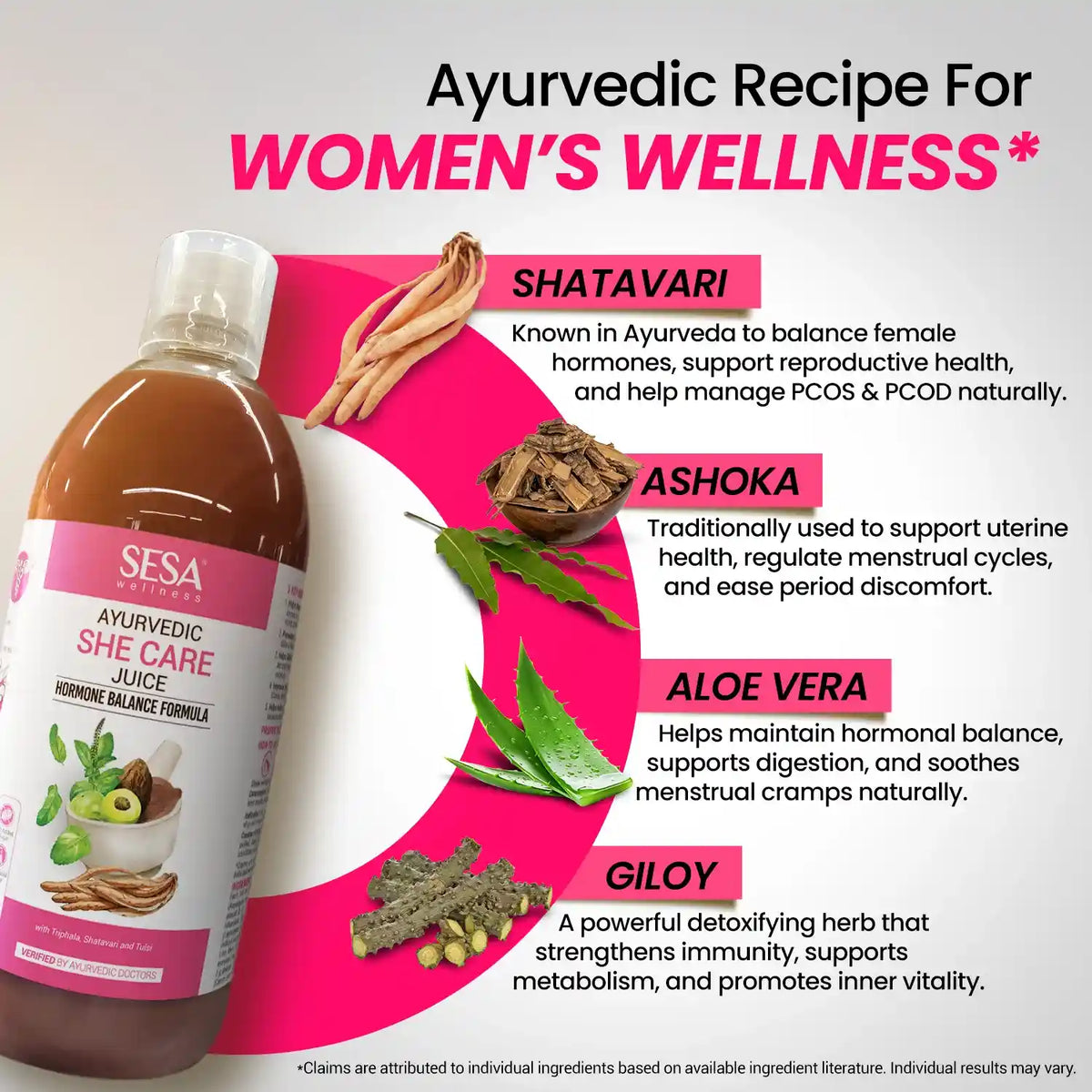 Sesa Care Ayurvedic She Care Juice 1000ml