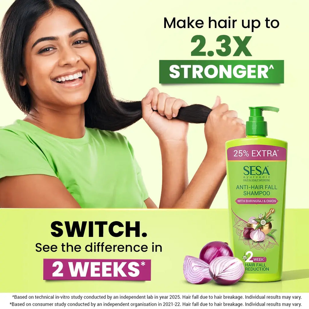Sesa Care Ayurvedic Onion Anti-Hair Fall Shampoo with Bhringraj 500ml