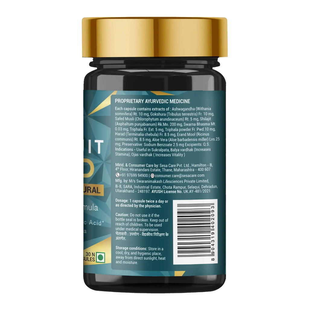 Sesa Care Ayurvedic Shilajit Gold Capsules