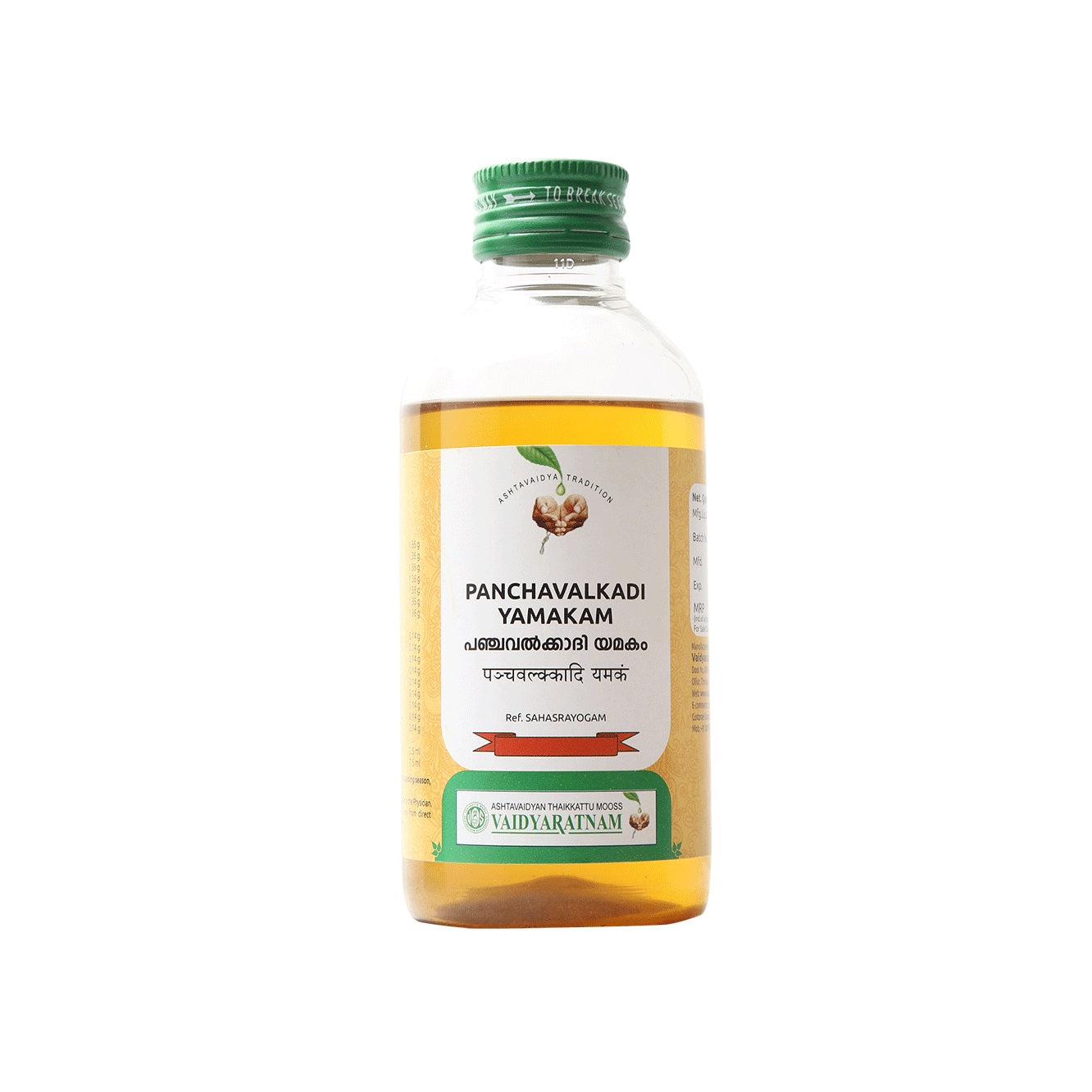Vaidyaratna Panchavalkadi Yamakam Oil 200Ml