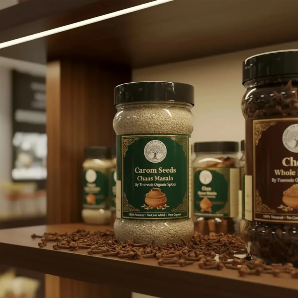 Trueroots Organic Spices Carom Seeds (Ajwain) Buttermilk Masala Powder | Ajwain Chaas Mix
