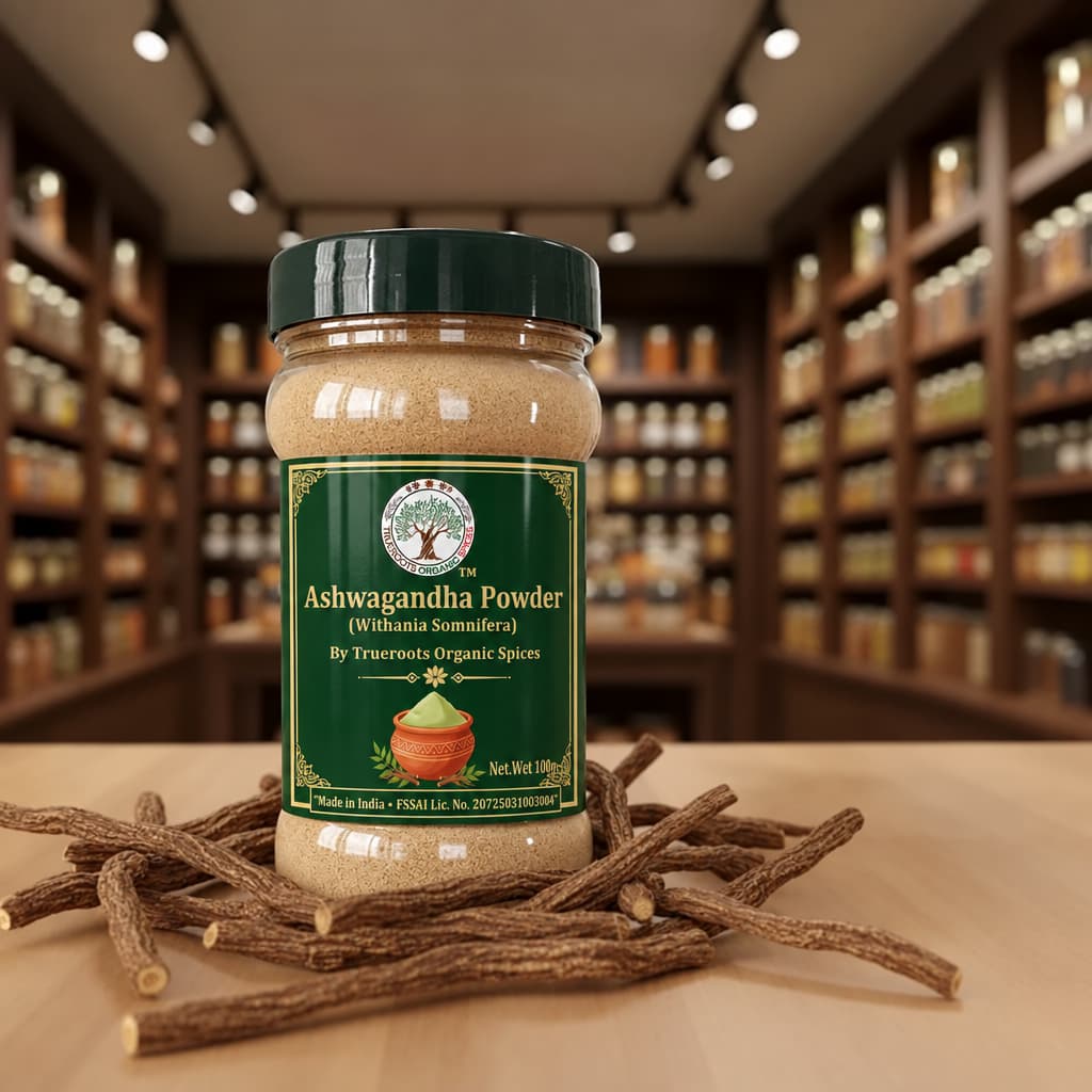 Trueroots Organic Spices Natural Spices Ashwagandha Powder | Withania Somnifera