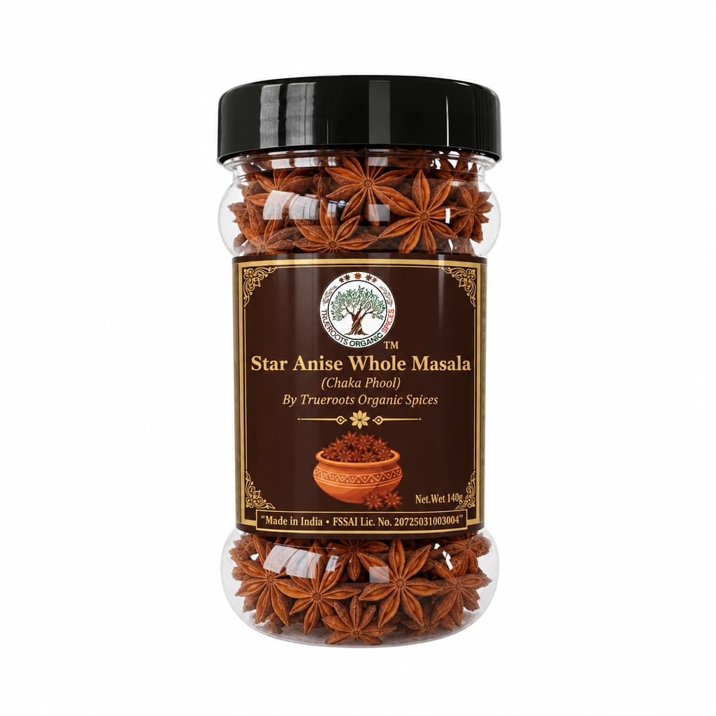 Trueroots Organic Spices Star Anise (Chakri Phool) Whole Masala 140g