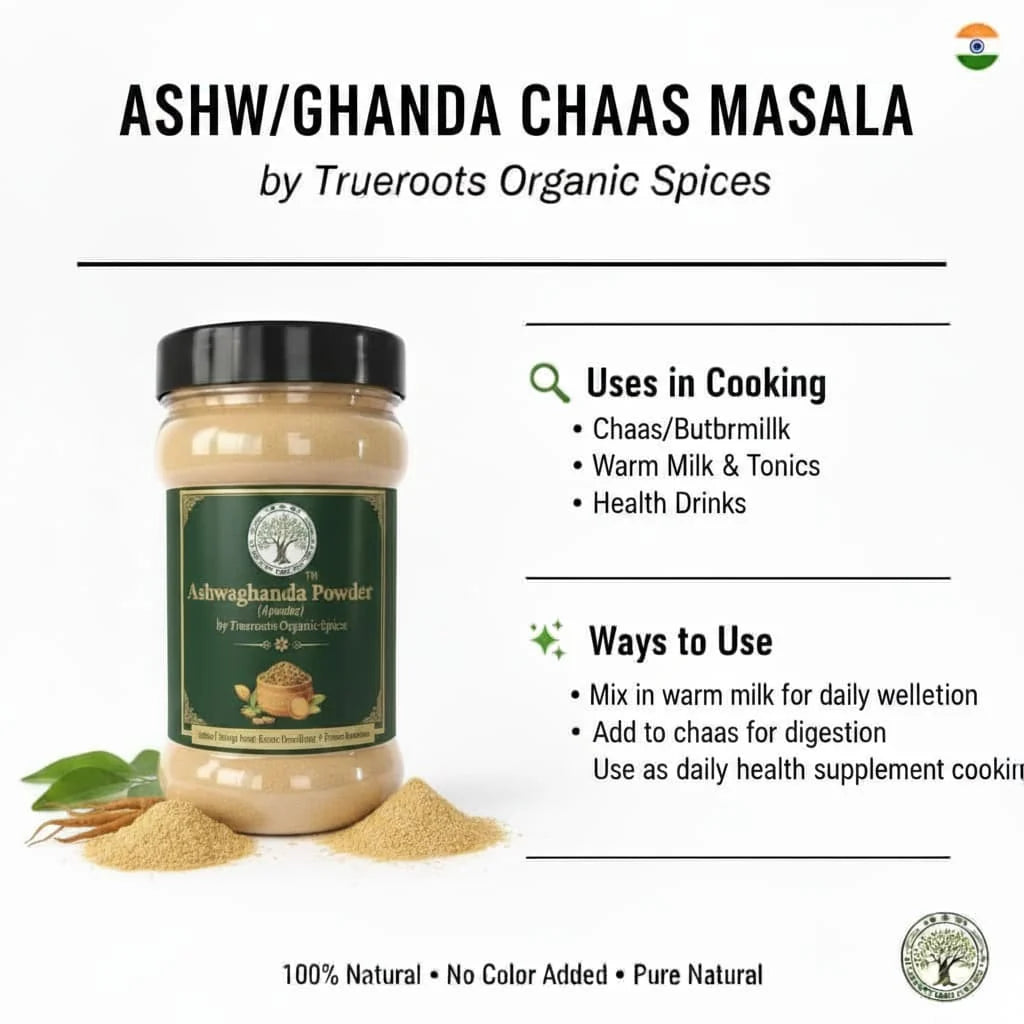 Trueroots Organic Spices Ashwagandha Buttermilk Masala Mix | Withania Somnifera | No Additives