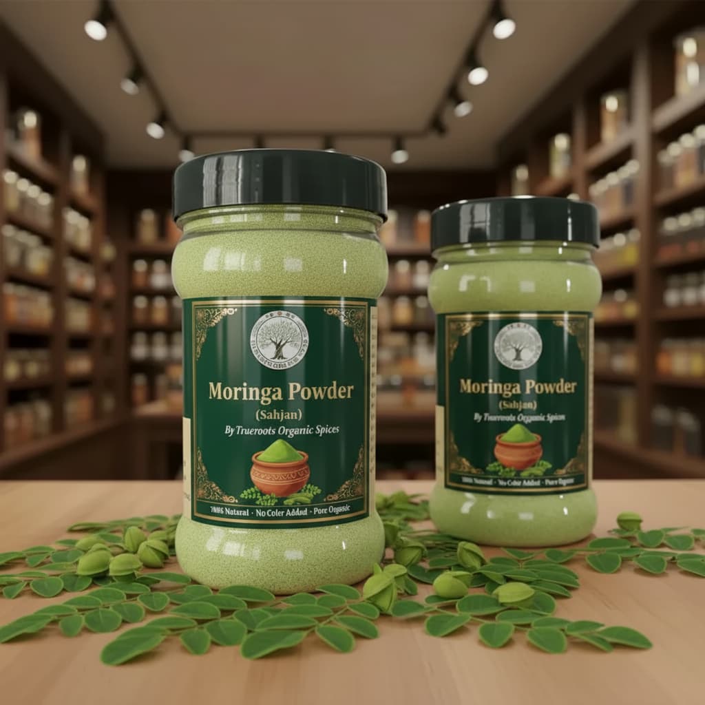 Trueroots Organic Spices Natural Spices Moringa Powder | Sahjan Powder | No Additives