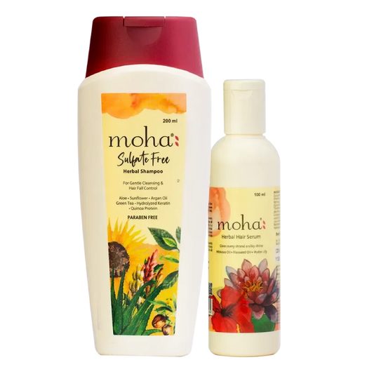 Moha Cosmetics Hair Shampoo and Serum Radiance Combo