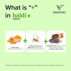 Vedistry Aayurvedic Haldi+ Strengthens Anti Allergic Action 60 Tablets