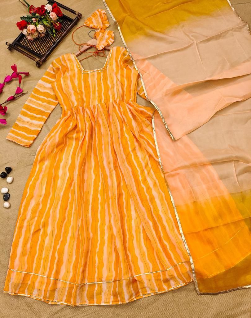 Болливудская индийская пакистанская этническая праздничная одежда для женщин из мягкого чистого тюбика из органзы желтого цвета костюм комплект платье