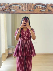 Bollywood Indische Pakistanische Ethno Party Wear Damen Weiches reines Viskose-Top Plazzo Co-+Ord Set Kleid