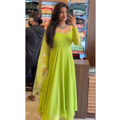 Bollywood Indian Pakistani Ethnic Party Wear Women Soft Pure Georgette Suit With Dupatta Dress
