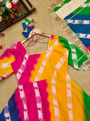 Болливудская индийская пакистанская этническая праздничная одежда женская мягкая чистая жоржетта Анаркали с платьем дупатта