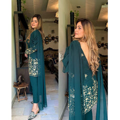 Bollywood Indian Pakistani Ethnic Party Wear Women Soft Pure Georgette Plazzo Suit Dress