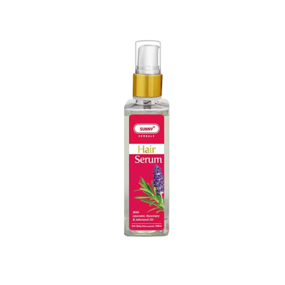 Bakson's Sunny Herbals Jaborandi Haarserum kontrolliert Haarausfall mit Lavendel, Rosmarin und Jaborandi-Öl, 100 ml
