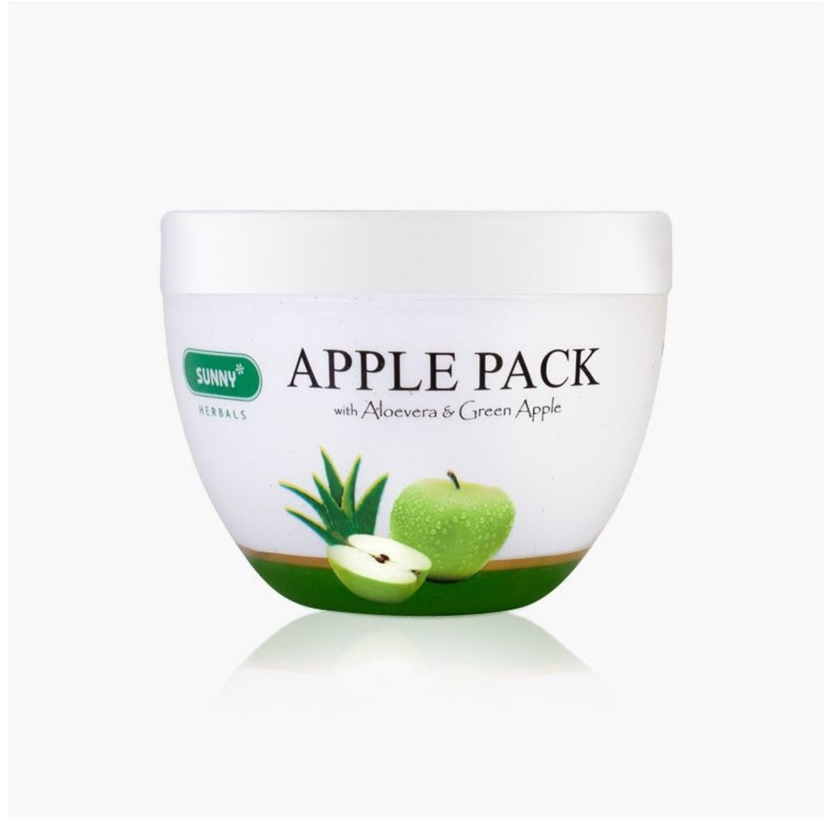 Bakson's Sunny Herbals Apple Pack With Aloevera Almond Oil & Green Apple For a Healthy Charm Skin Care Paste Pack 150gm