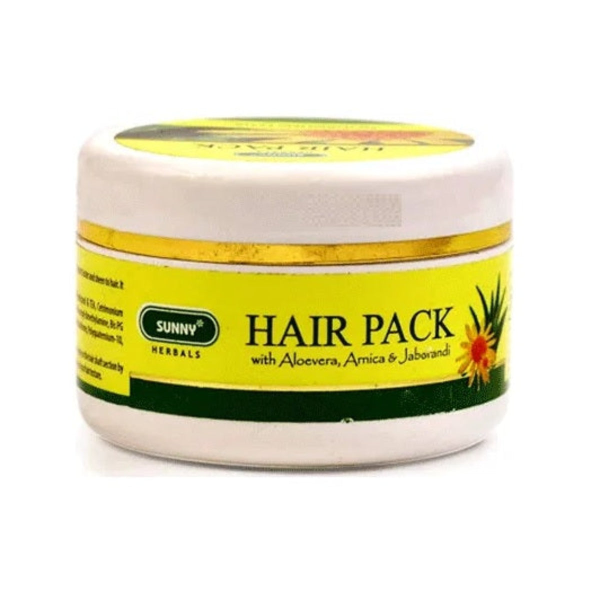 Bakson's Sunny Herbals Hair mit Aloe Vera, Arnika und Jaborandi, gepflegtes Haarpaket, Pulver, 100 g