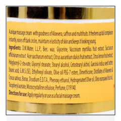 Bakson's Sunny Herbals Saffron Gold Gesichtspflege mit Aloe Vera, Safran und Goldstaub, makellose Schönheit, helle und junge Hautcreme, 100 g