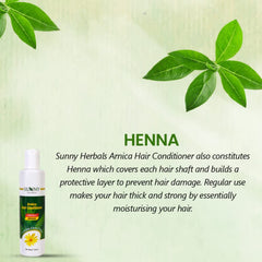 Bakson's Sunny Herbals Arnica mit Arnika, Amla und Henna, um dem Haar mehr Fülle und Sprungkraft zu verleihen, Spülung, 150 ml