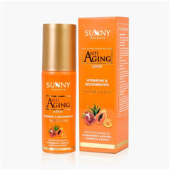 Bakson's Sunny Herbals Anti-Aging mit Granatapfel, Aloe Vera, Calendula und Papaya, feuchtigkeitsspendende und regenerierende Hautpflegelotion, 80 ml