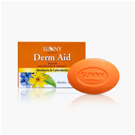 Bakson's Sunny Herbals Derm Aid With Berberis & Calendula Flawless,Smooth Skin Care Soap 75gm