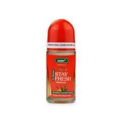 Bakson's Sunny Herbals Stay Fresh Deodorant mit Aloe Vera, Calendula und Jaborandi, Antitranspirant, Unisex-Deodorant, 60 ml