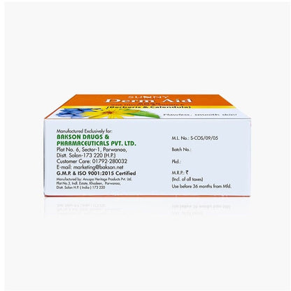 Bakson's Sunny Herbals Derm Aid With Berberis & Calendula Flawless,Smooth Skin Care Soap 75gm
