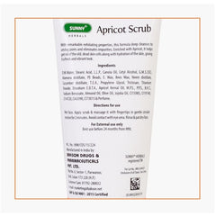 Bakson's Sunny Herbals Apricot Aloevera with Neem & Cucumber For Fresh & Charming Look Skin Care Scrub 100gm