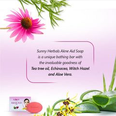 Bakson's Sunny Herbals Akne Aid For Pimple Free Skin Care Soap 75gm