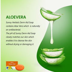 Bakson's Sunny Herbals Derm Aid With Berberis & Calendula Flawless,Smooth Skin Care Soap 75gm