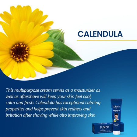 Bakson's Sunny Herbals Shaving With Aloevera,Calendula,Lemon & Neem For a Close & Smooth Shave Cream 75gm
