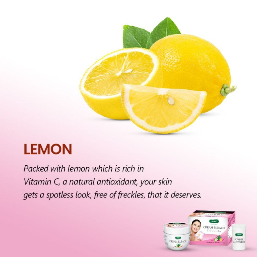 Bakson's Sunny Herbals With For Perfect Glow Skin Care Cream Bleach (Powder Activator) 30gm